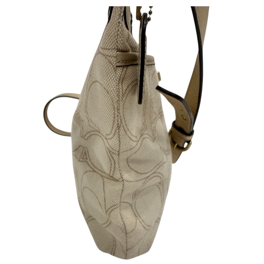 Coach Vintage Penelope Signature Crossbody Bag F19260 Linen Gold Metallic Y2K - Picture 8 of 16